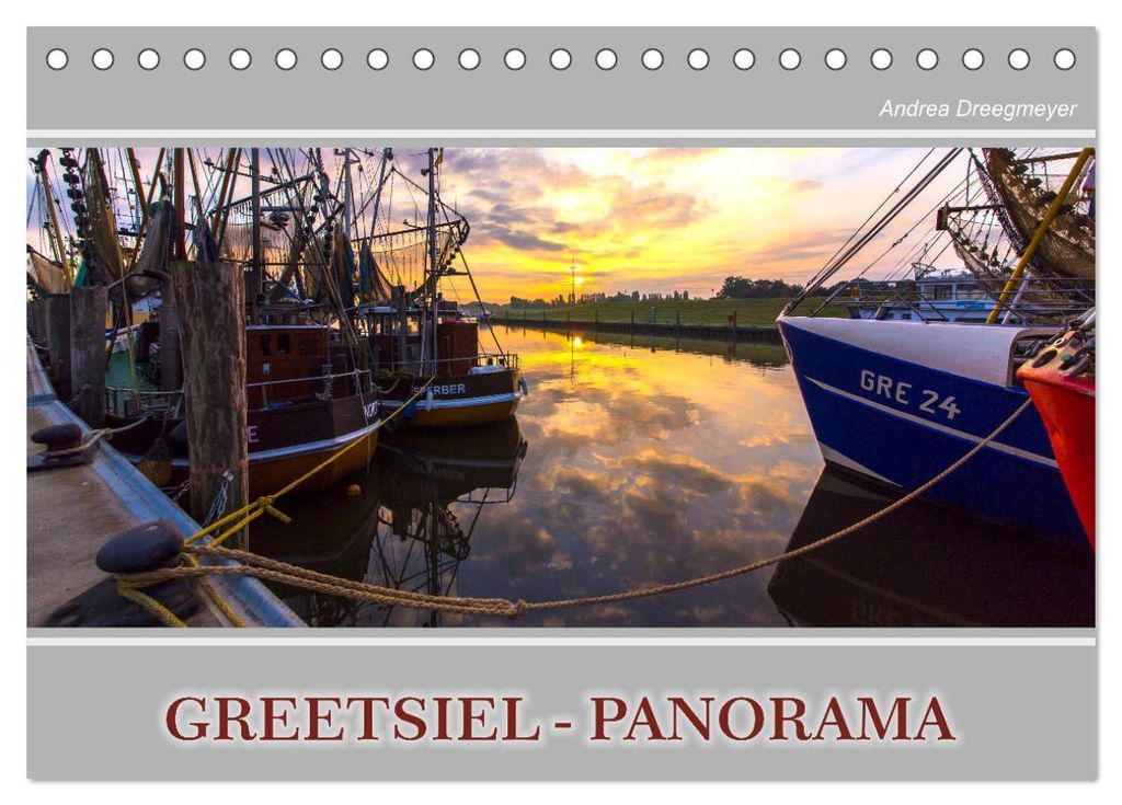 Greetsiel-Panorama (Tischkalender 2027 DIN A5 quer), CALVENDO Monatskalender