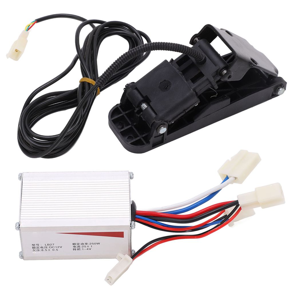 12V 250W Brushed Controller Kit,Elektrofahrrad Brushed Motor Controller Set,Brushed Controller und Fußpedal Accelerator Set,Elektro Brushed Speed ...