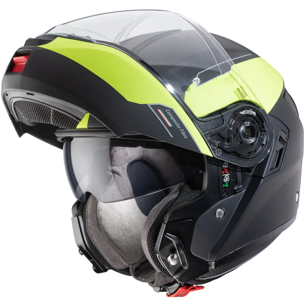 Casque Moto Modulable Caberg Levo Prospect Jaune Fluo Haute Visibilité - 3