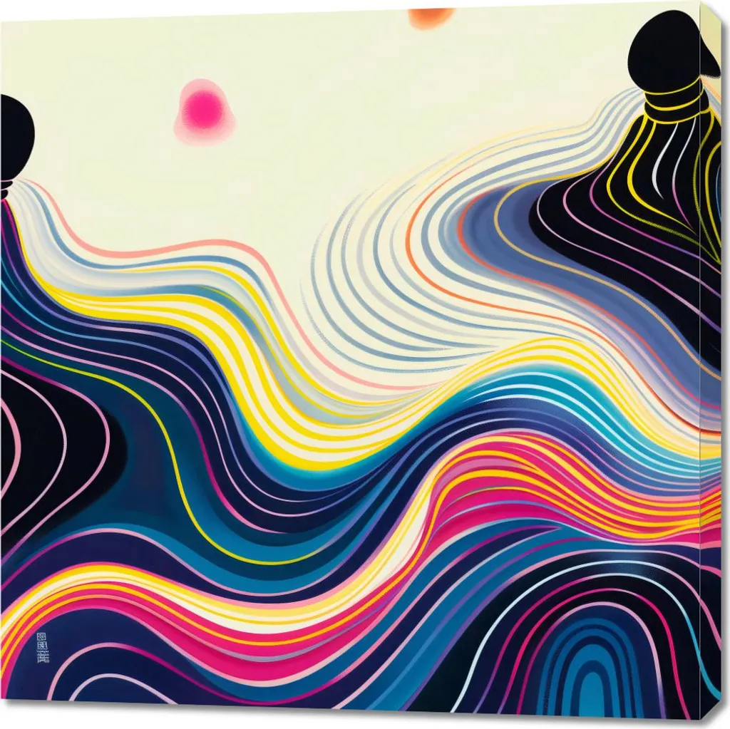 Quadro 90x90 cm Superficie acquosa