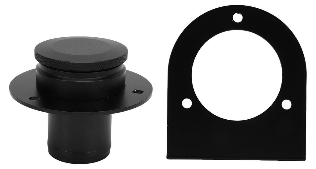 Kraftstofftank-Einfüllstutzen, Tankdeckel, 17-2530 Aluminiumlegierung, Füllung und Halterung für Sand Rails, Hot Rods, Schwarz