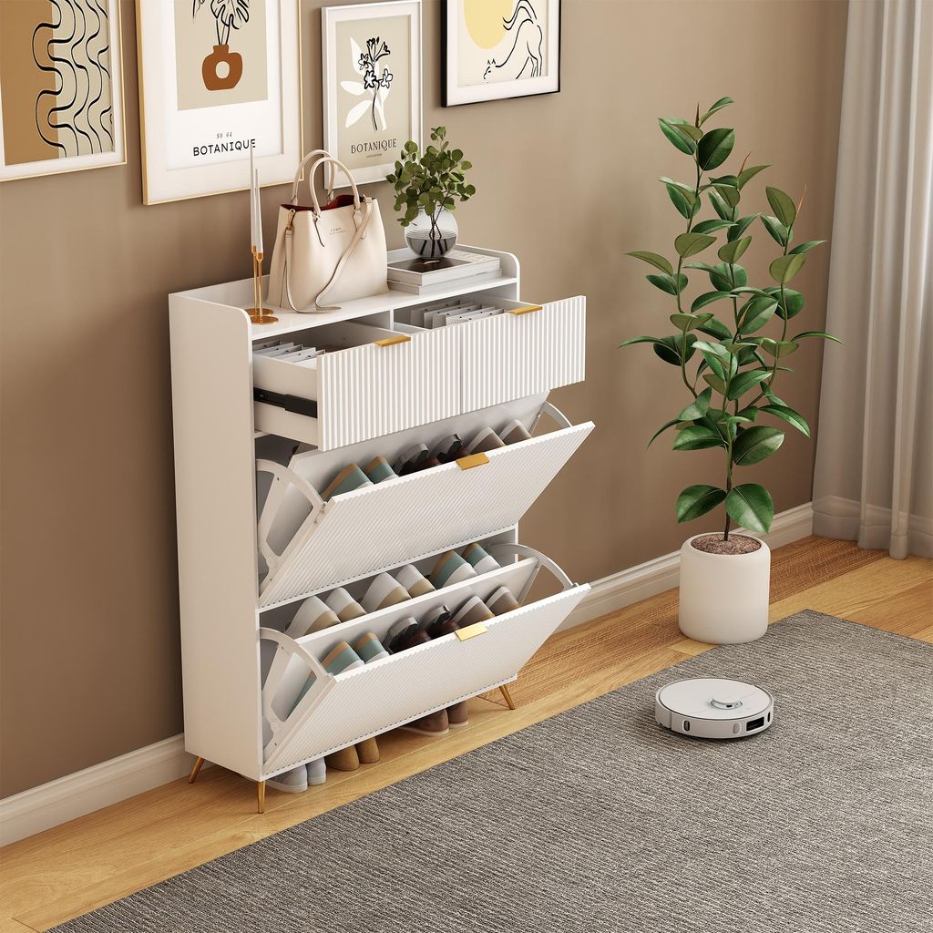 ProximaX Schuhschrank mit 3 Klappen, Schuhkipper Schmal, Produktbild 