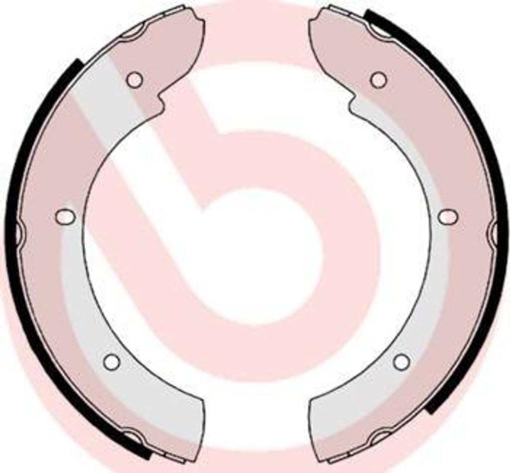 BREMBO Bremsbackensatz Trommelbremse Hinten für LAND ROVER Range Rover I 254mm S 44 505