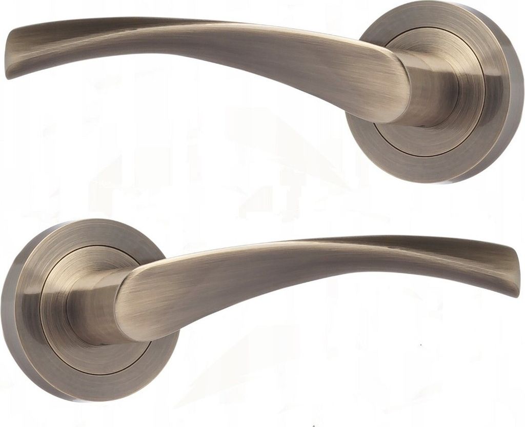 Two door handles are shown against a white background.