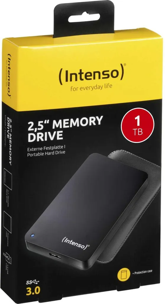 Hard Disk Esterno 1TB Intenso Memory Drive USB 3.0 Nero Opaco - 6