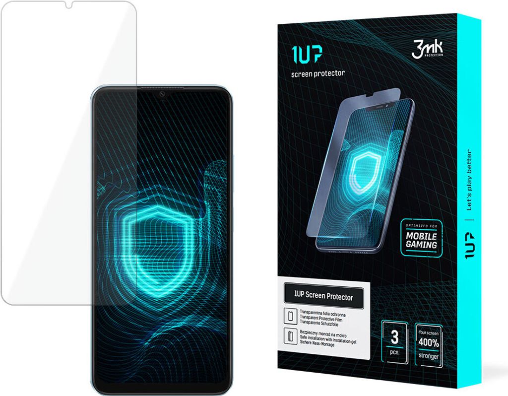 3mk Display Schutzfolie 1UP für Oppo A18 transparent Gaming (3 Stück)