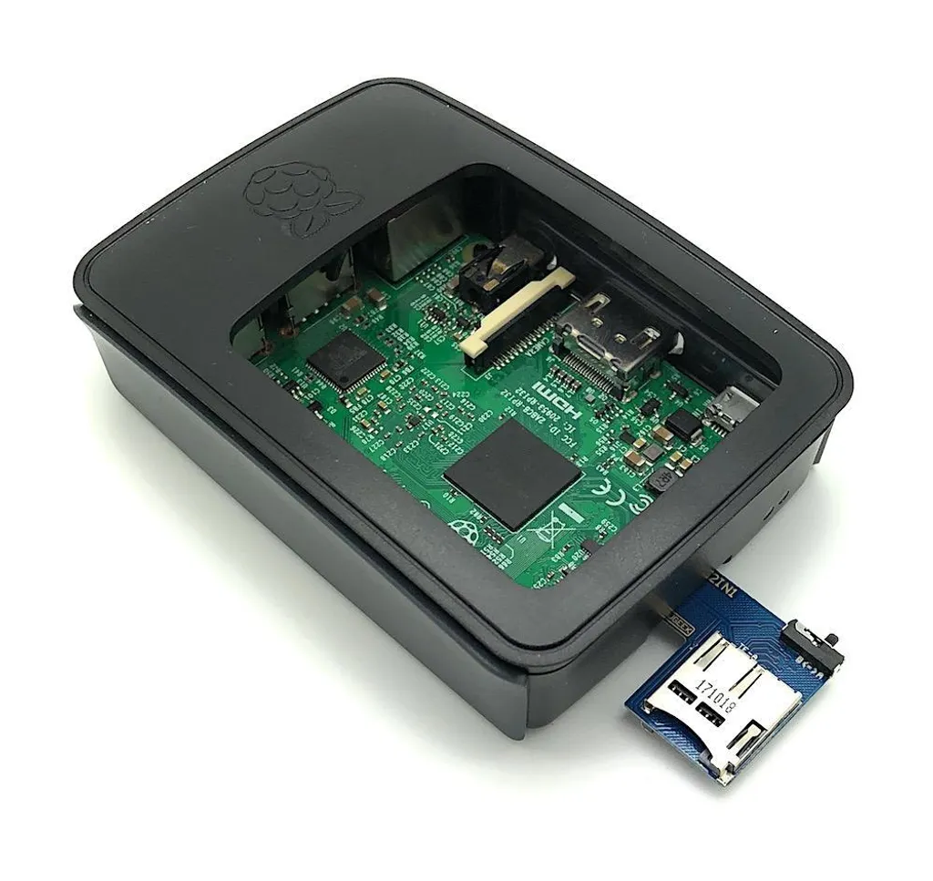Lecteur de carte double microSD BerryBase compatible Raspberry Pi 4 et 3