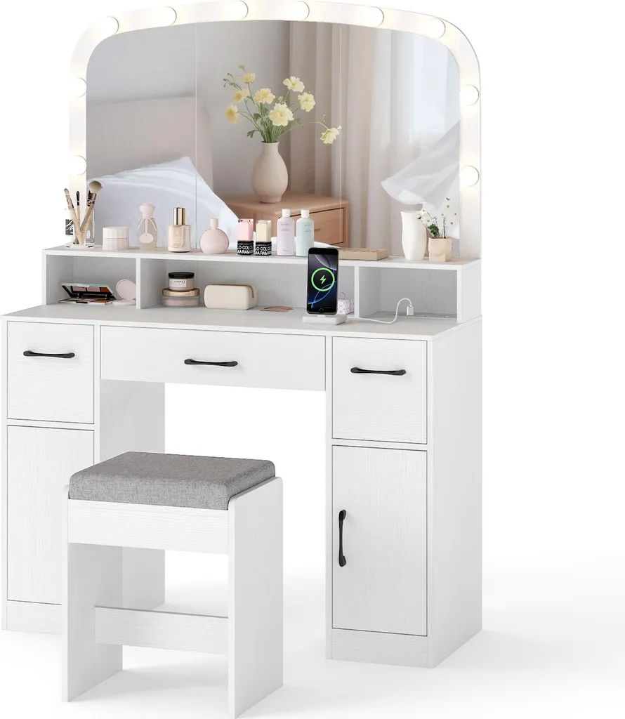 Table de Maquillage Complète pour Organisation Cosmétique et Coiffure