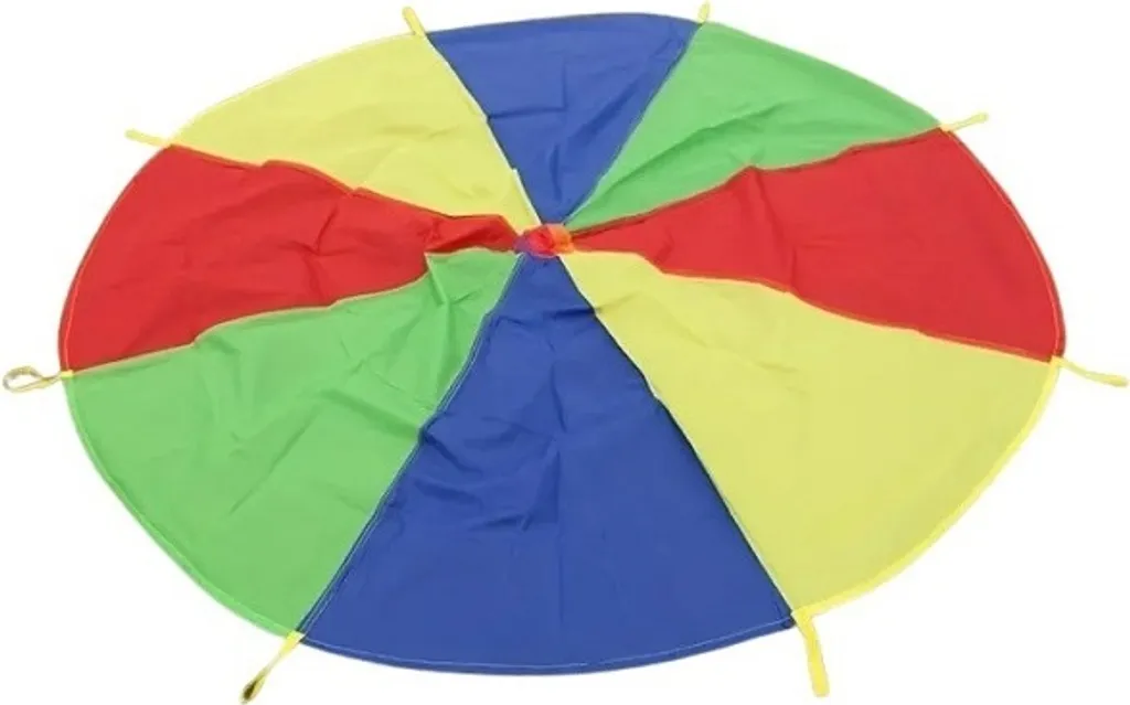 Parachute de jeu MASTER multicolore 365 cm ultra résistant - 8 poignées