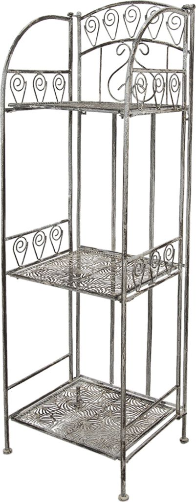 Clayre & Eef Regal 34x29x112 cm Grau Eisen