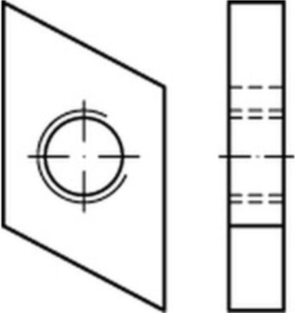 Reyher Hammerkopf-Gew.platten Typ 38/17, M 10, Zn (100 Stück)