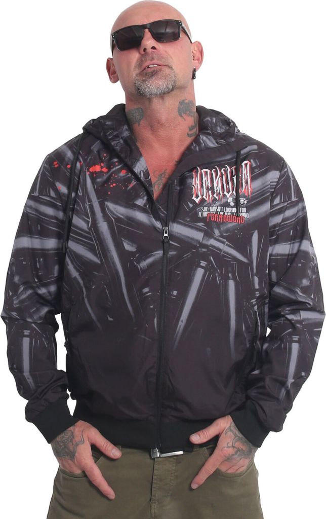 Bluza męska Yakuza Sword Windbreaker, czarny, XXL Zdjęcie produktu