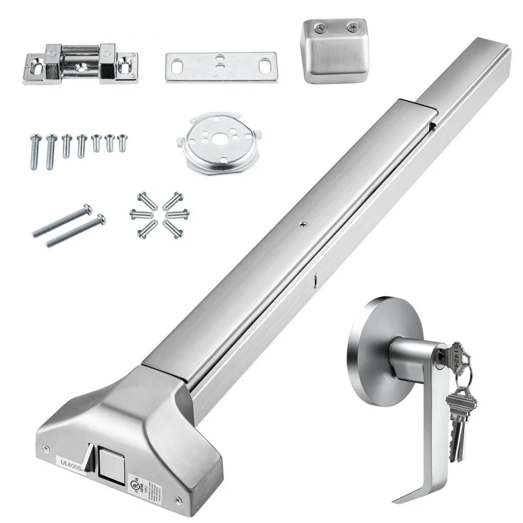 Barre anti-panique pour porte de secours de 762 à 914 mm ajustable