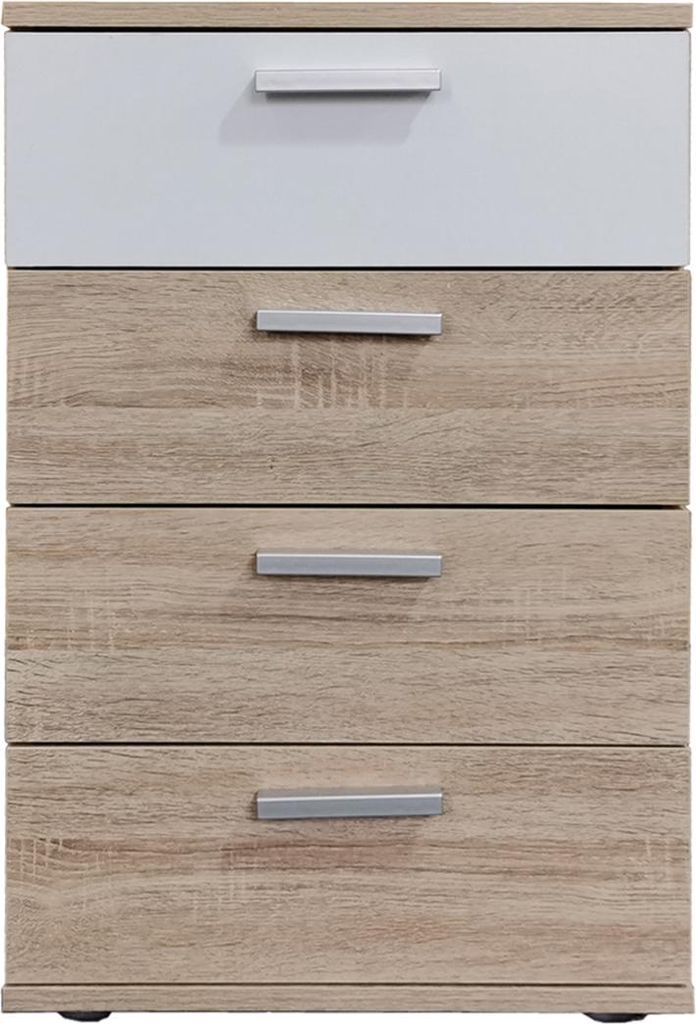 Nachtschrank Nina mit 4 Schubladen HTI-Line Produktbild 