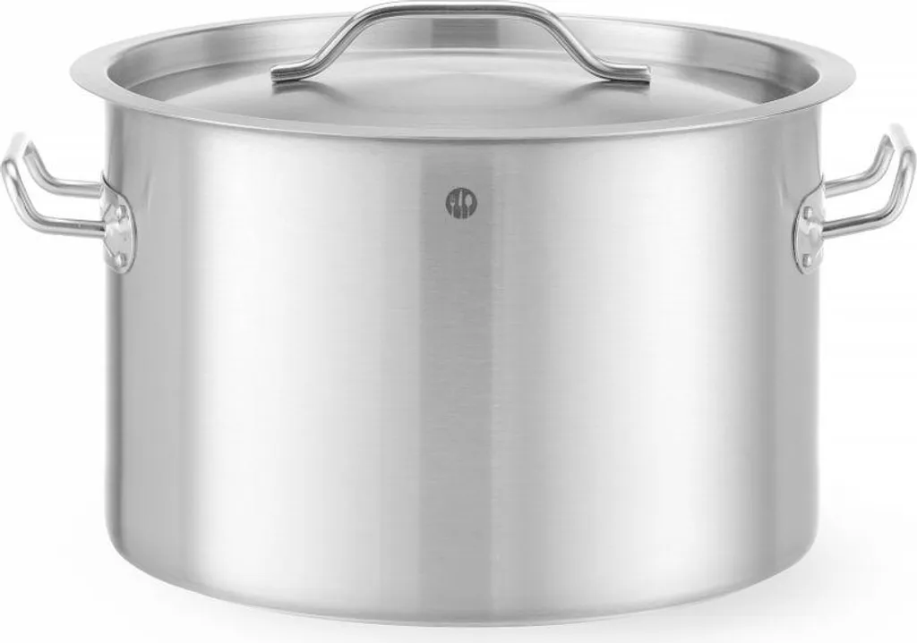 Casserole moyenne HENDI Budget 23L avec couvercle Ø350x240 mm en inox