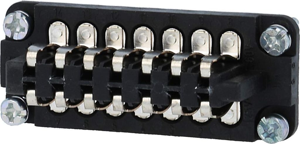 HARTING Han STAF14 Federeinsatz (M) Schraubanschluss, 14-polig AC 25V / DC 60V, 10A - 1 Stück