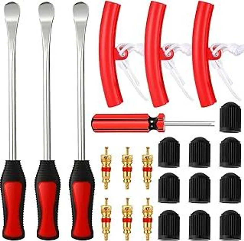 Royouzi Kit 23 Pezzi Leve Smontagomme Moto e Bici con Protezioni Cerchi