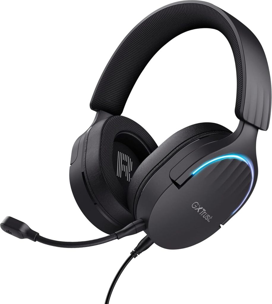 Gaming Headset USB, 85% Recyclingkunststoff, Surround Sound, 50mm Treiber, 2m Kabel, Mikrofon mit Geräuschunterdrückung, RGB Over-Ear Kopfhörer ...
