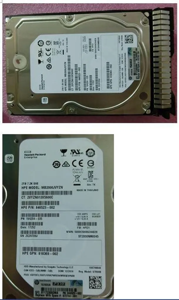 HDD 2To 12G SAS 7.2K LFF 872744-001 : Haute performance et fiabilité