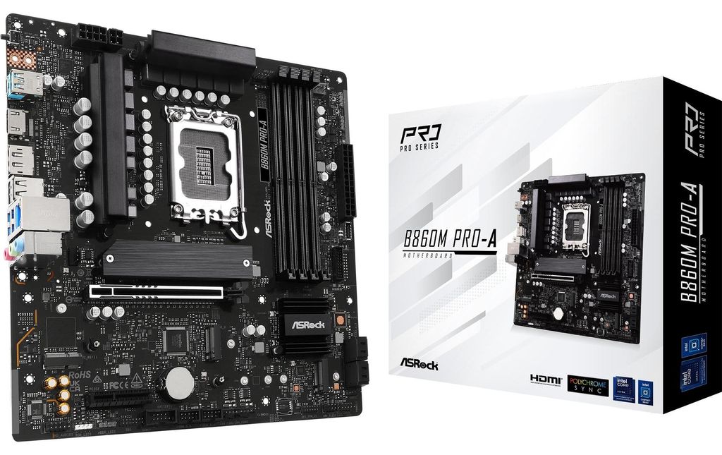 ASRock B860M Pro-A Intel B860 Lga 1851 Socket V1 micro Atx Produktbild 