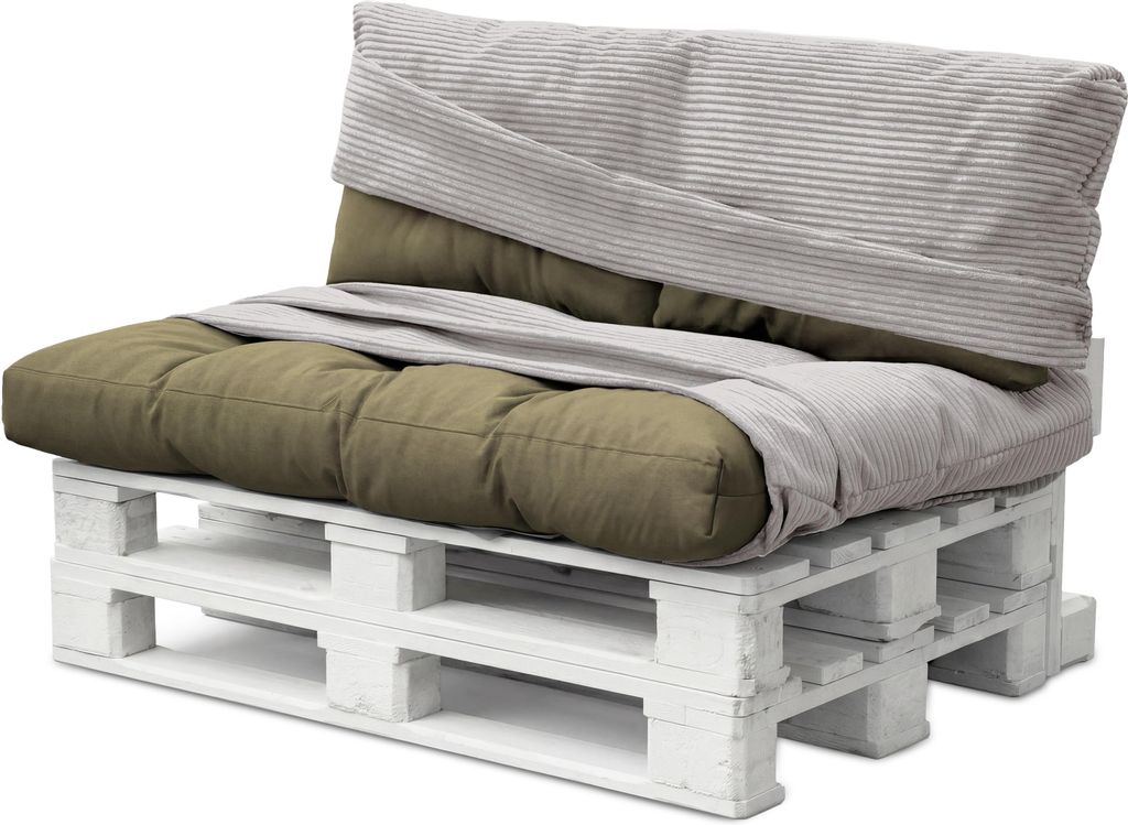 Aspero Palettenkissenbezüge 2-teilig aus Streifen-Flanell Produktbild 