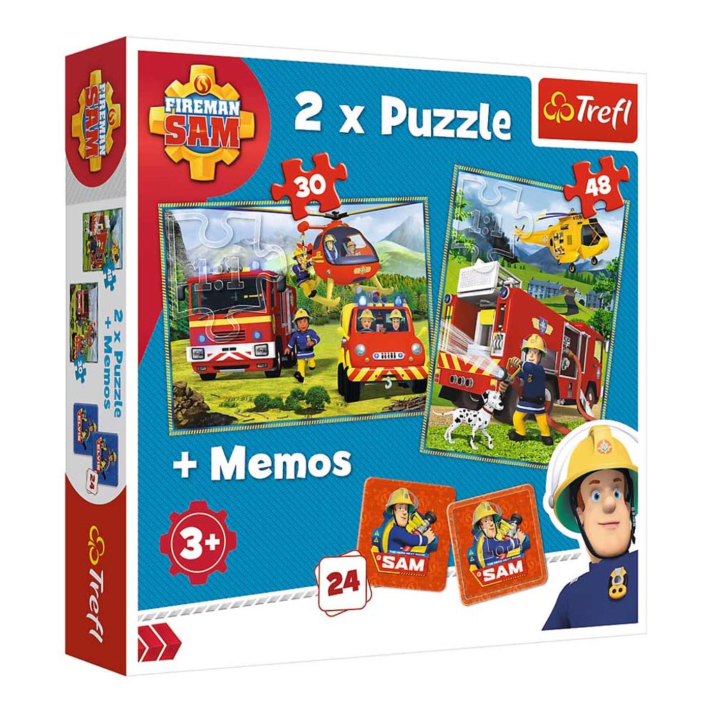 Trefl 2in1 Puzzle und Memo - Feuerwehrmann Sam Produktbild 