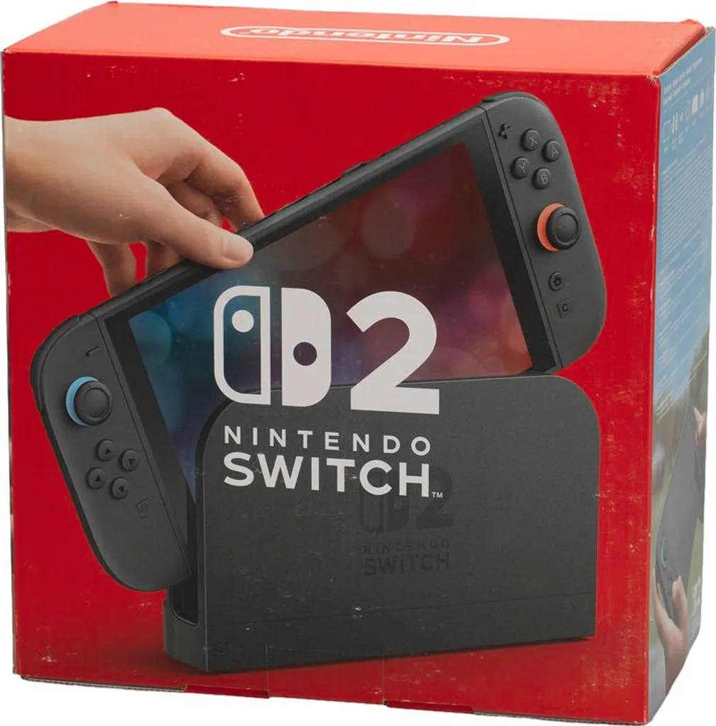 Nintendo Switch 2 Rouge avec Prise EU 220V - Écran HD et Performance Fluide - 33