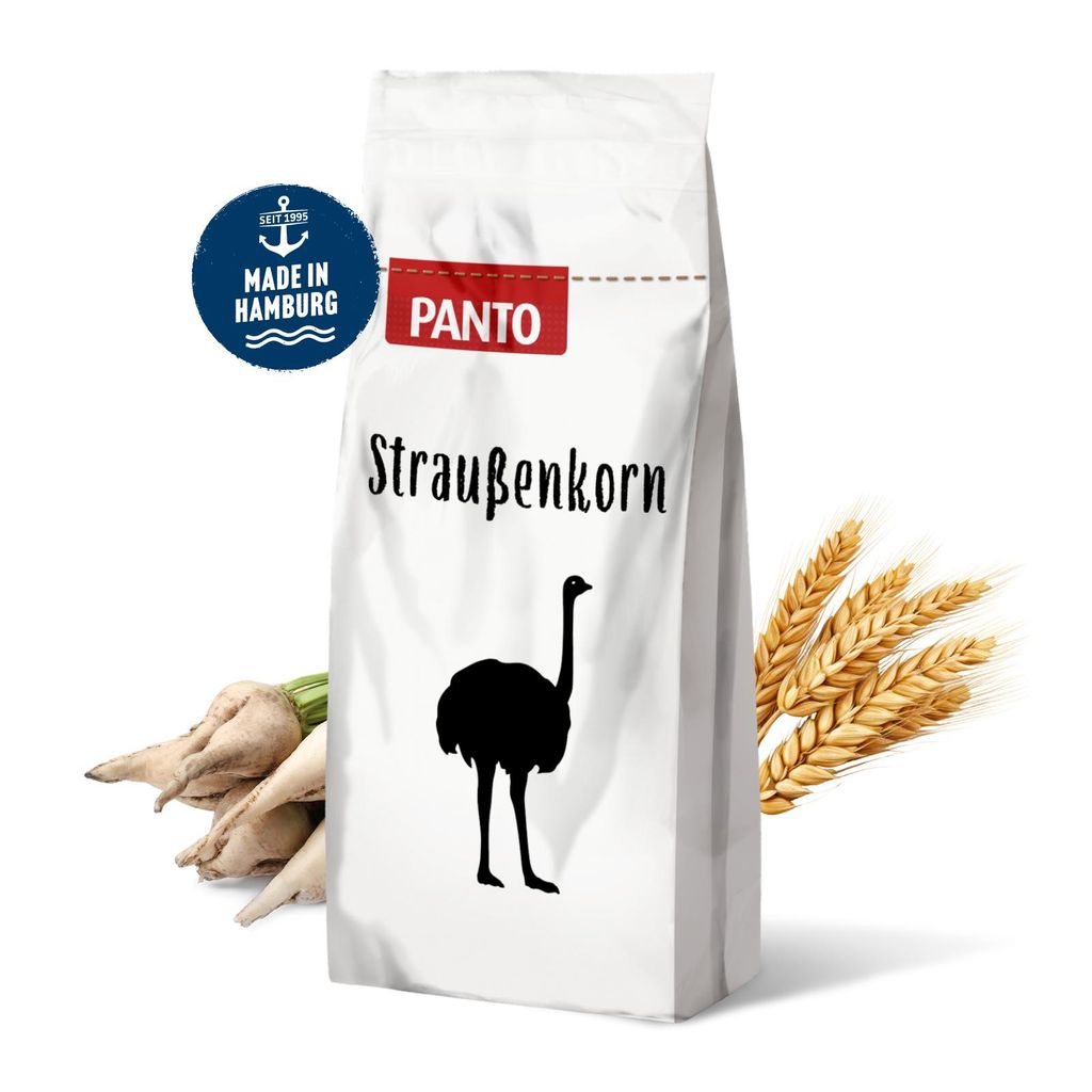 PANTO Straußenkorn 5mm 25kg - Für Straußen, Emus und Nandus Produktbild 