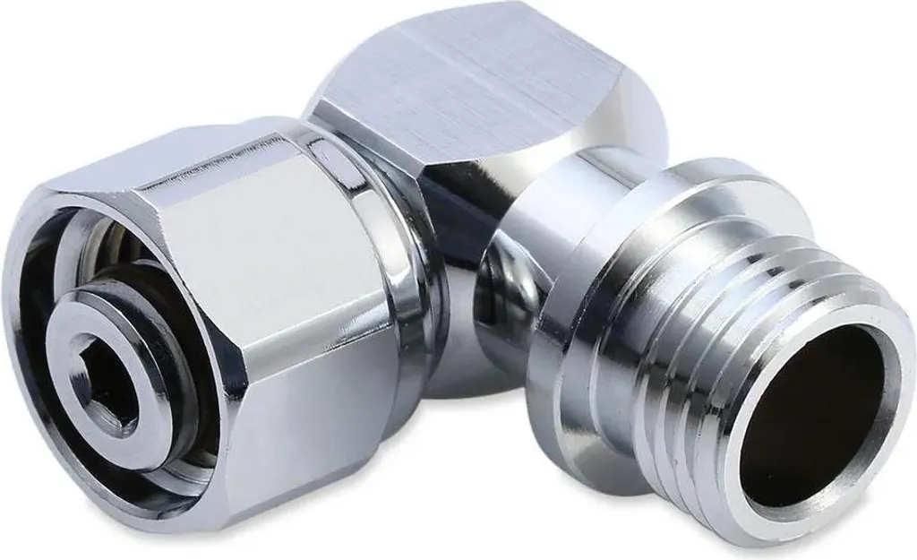 Adaptateur LP 90 Degrés Metalsub Argent : Évitez la Tension des Flexibles