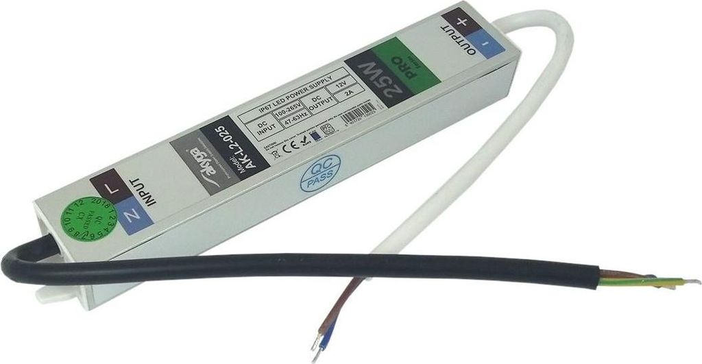 Akyga AK-L2-025 12V / 2,0A 25W IP67 modulares Schaltnetzteil für LEDs