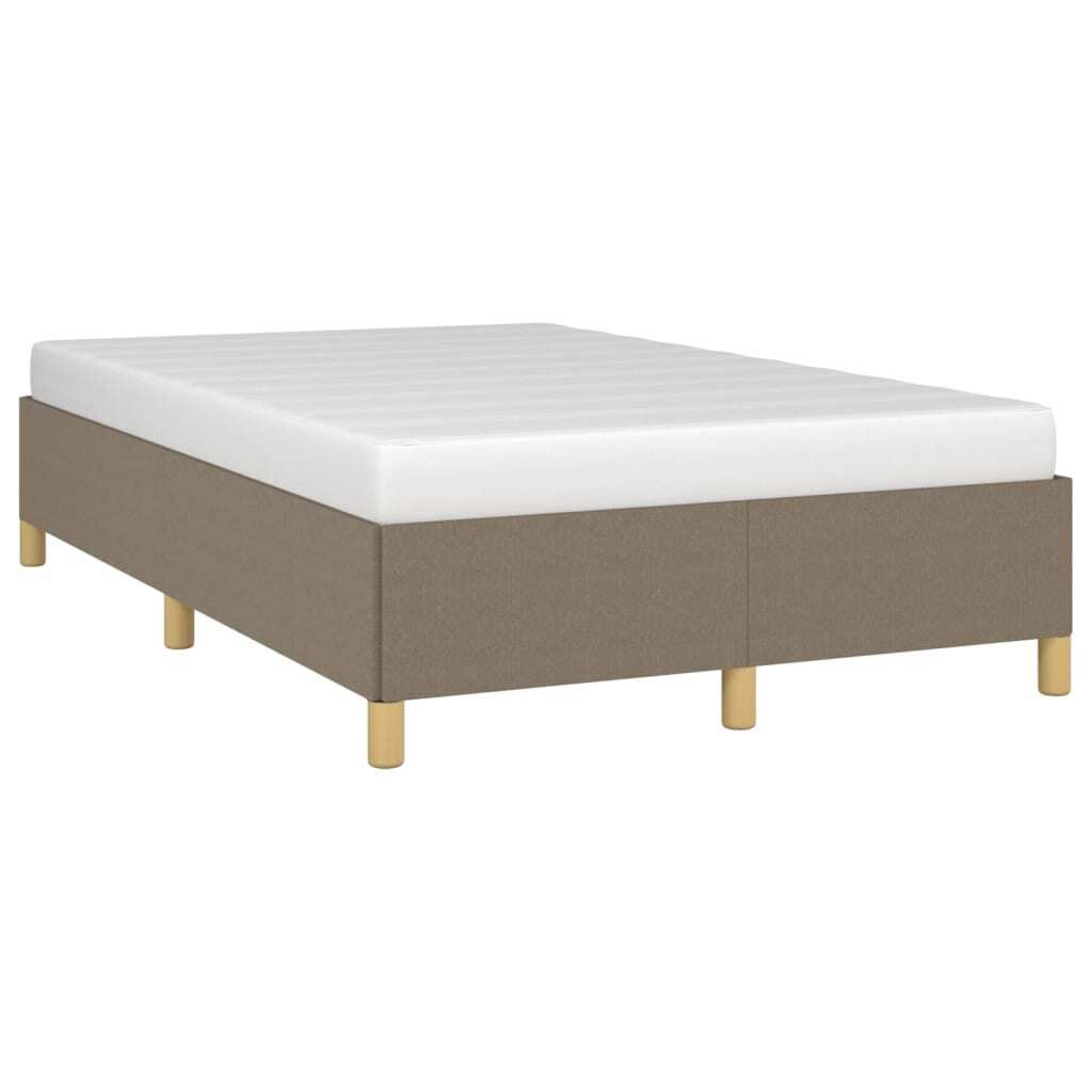 Design Bettgestell Taupe 120x190 cm Stoff, Klassische Betten 2024 Neu