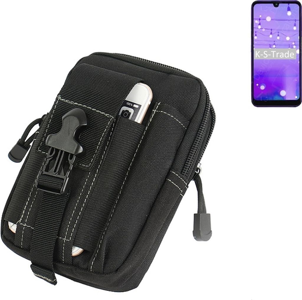 K-S-Trade Gürtel Tasche kompatibel mit LG Electronics W11 Gürteltasche Holster Schutz Hülle Handy Hülle Smartphone outdoor Handy-Hülle schwarz
