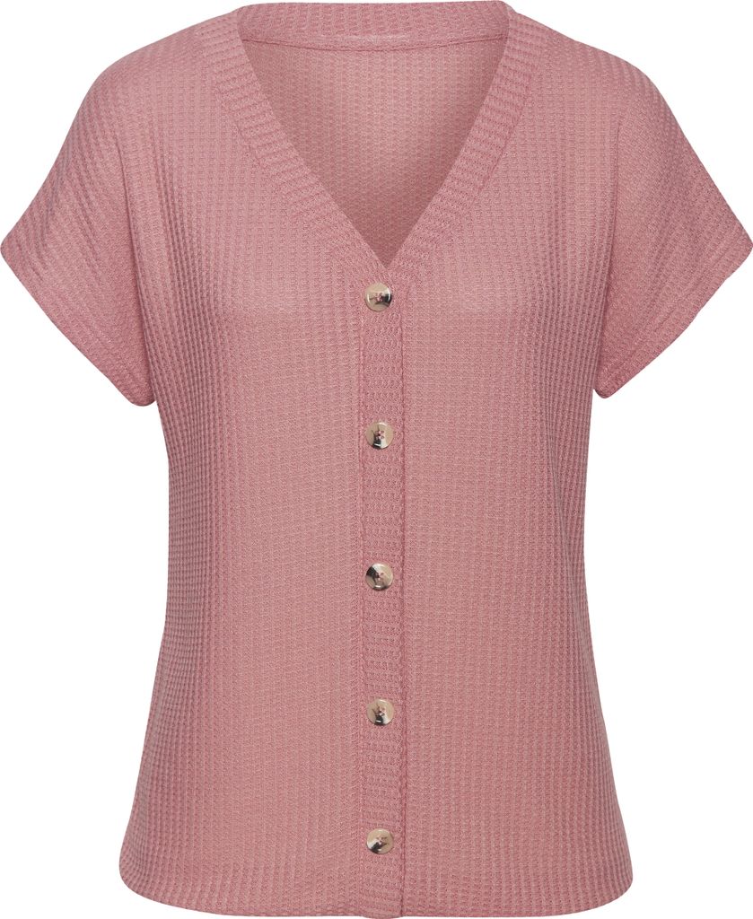 LASCANA Kurzarmshirt beere Größe 32/34