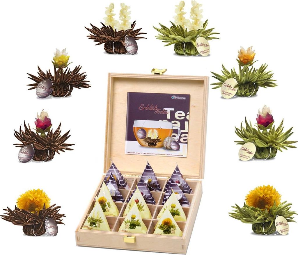 Creano Teelini Teeblumen im Tassenformat, Geschenkset in Produktbild 