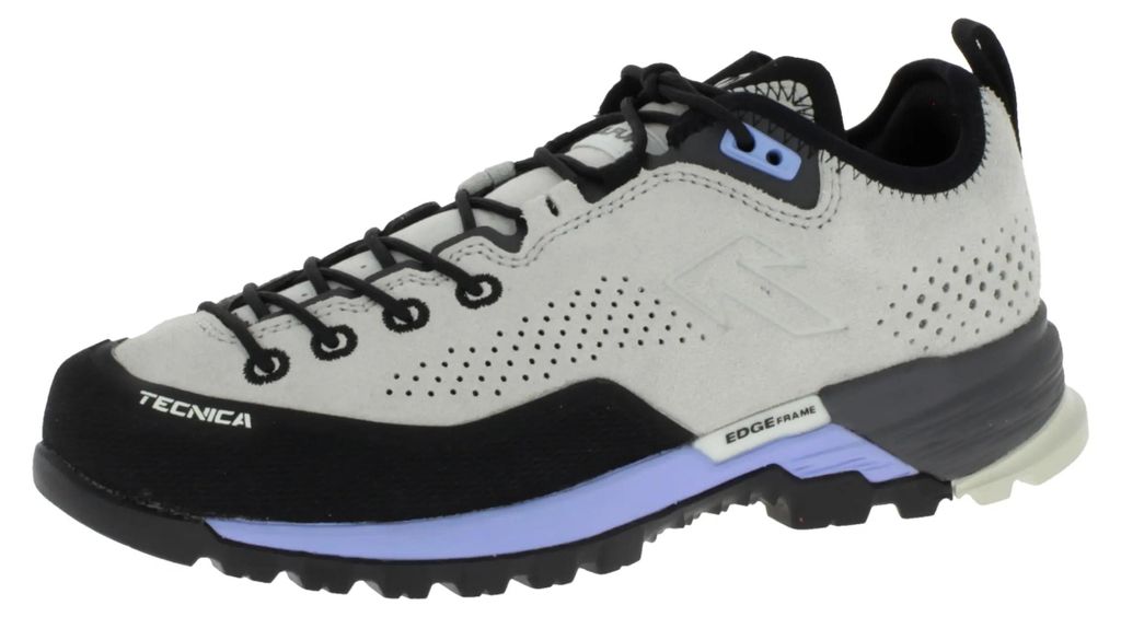Tecnica Sulfur Ws atmungsaktive und stabile Damen Zustiegsschuhe mit Wildleder Obermaterial und griffiger Vibramsohle LT Grey/Lilac EU 38