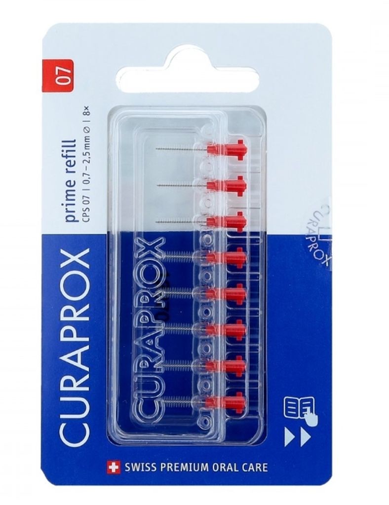 Curaprox CPS 07 Prime refill, szczoteczka, 8 sztuk Zdjęcie produktu 