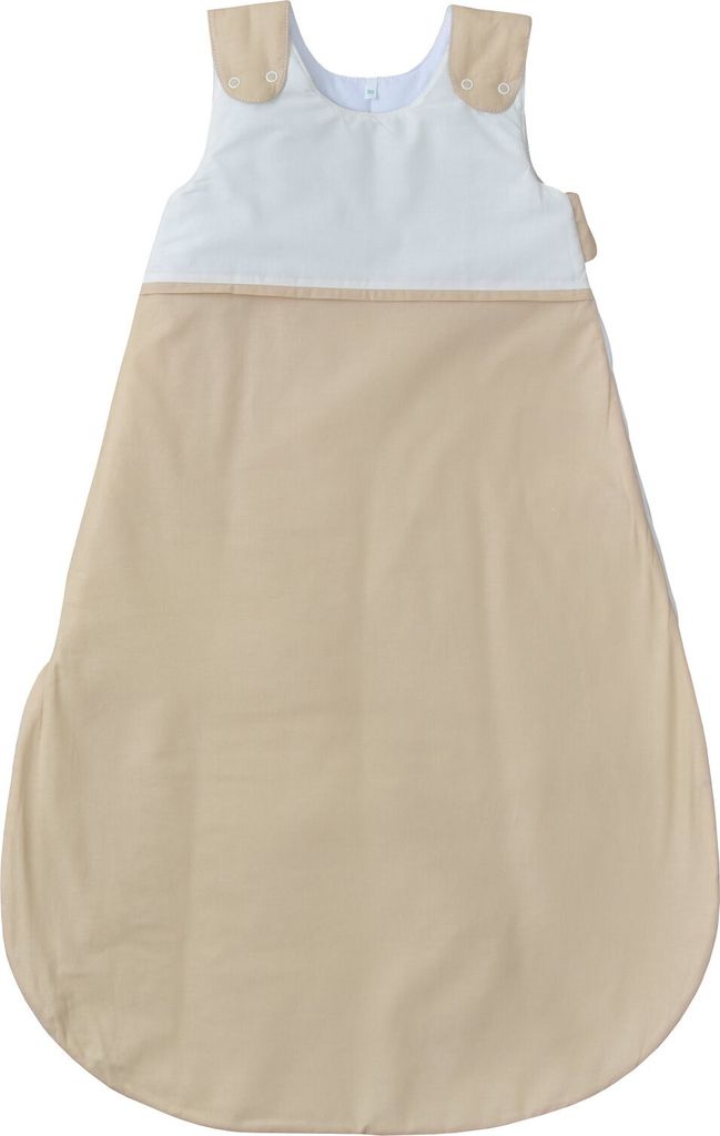 Baby-Delux Baby Schlafsack Strampelsack 6-18 Monate 100% Baumwolle 90 cm Design Beige