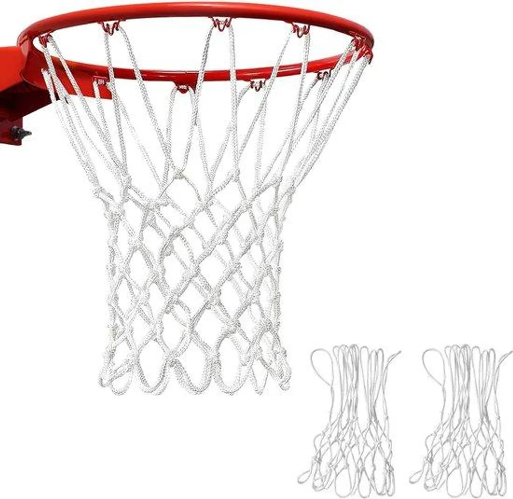 Panier de basket pour jardin et garage, lot de 2 cercles blancs fixes