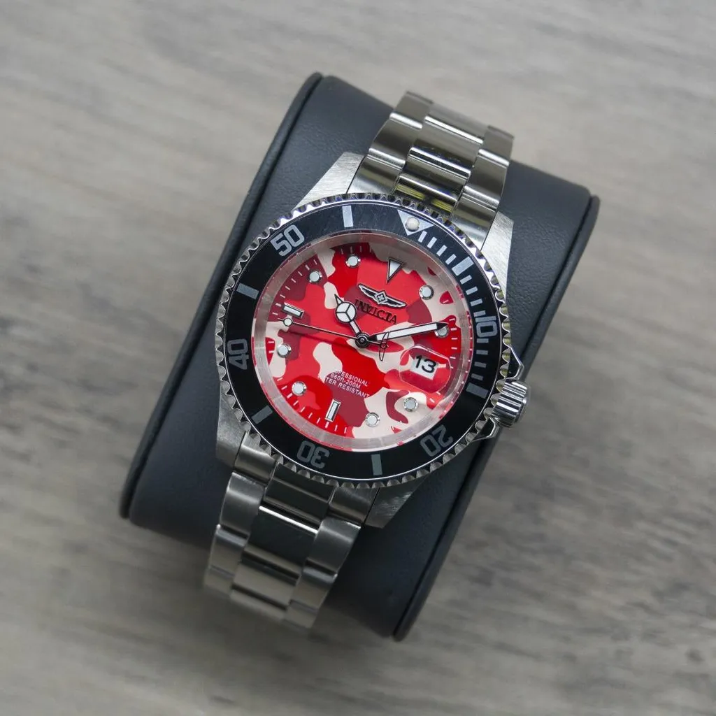 Review Invicta Pro Diver 48568 - Orologio Acciaio Rosso 40mm - 2