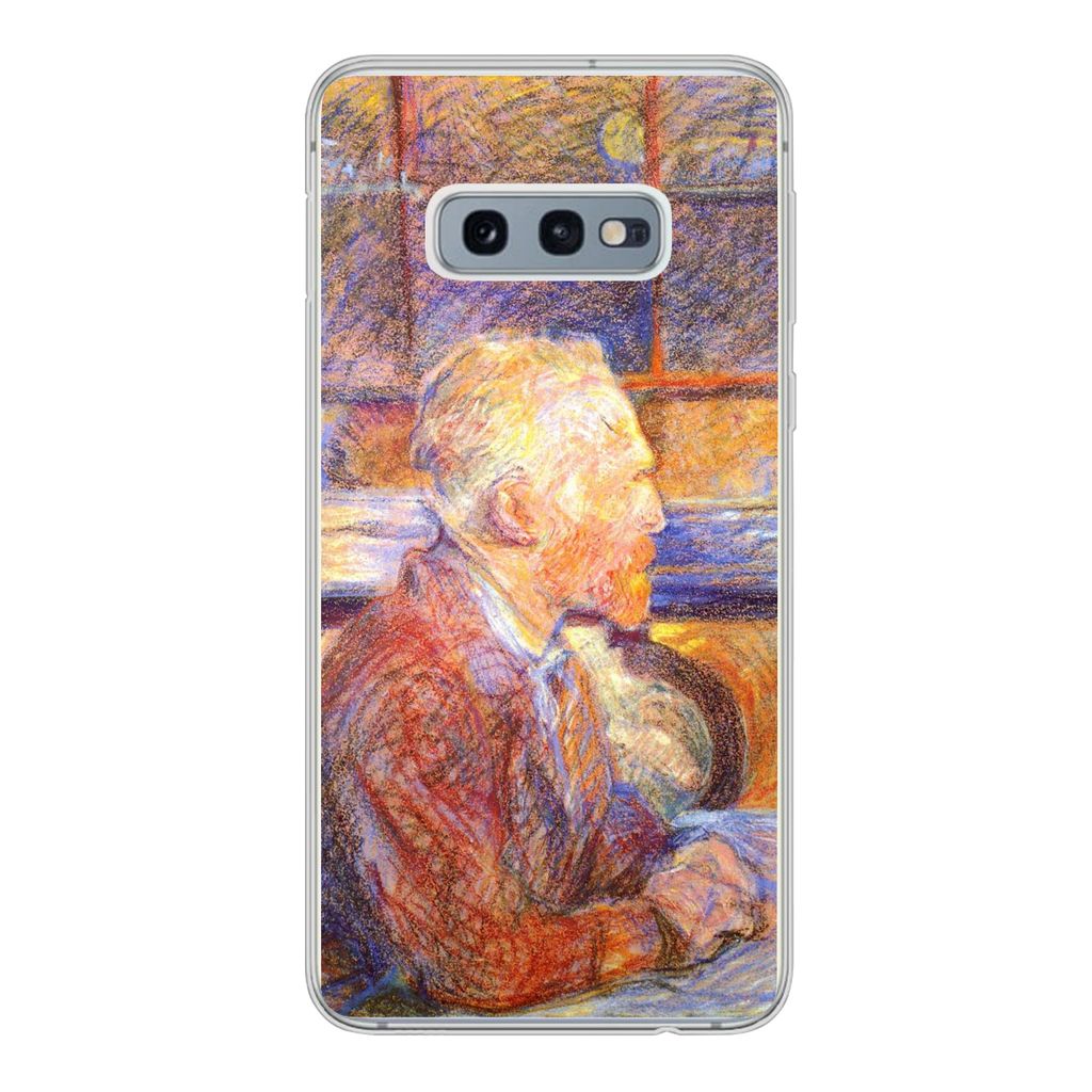 MuchoWow Handyhülle Schutzhülle Hülle für Samsung Galaxy S10e Porträt von Henri de Toulouse-Lautrec - Vincent van Gogh Silikon Softcase Hand...