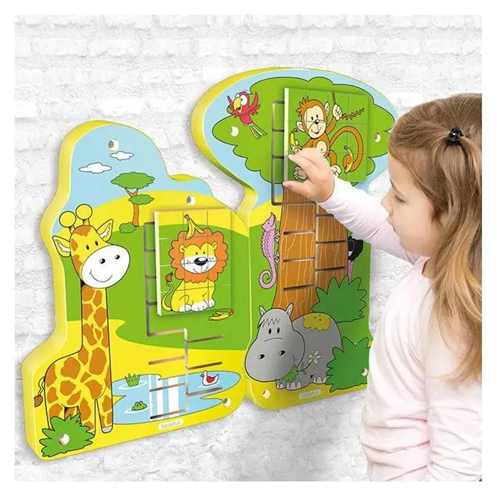 Jeu mural d'éveil pour salle d'attente et coin jeu enfant Jungle