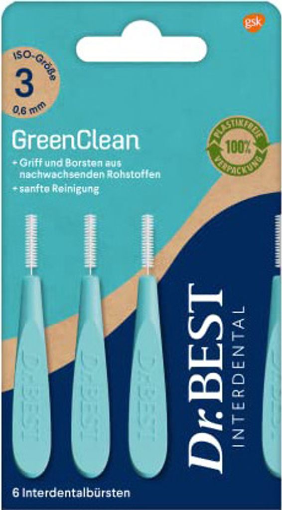 Dr.Best Interdental Green Clean gr.3 6Stk Produktbild 