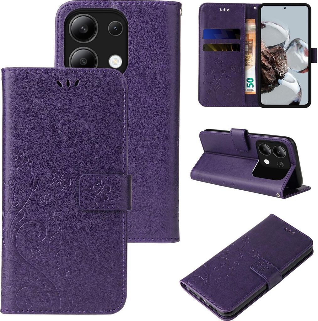 Handyhülle für Xiaomi Redmi Note 13 Floral Blumen Produktbild 