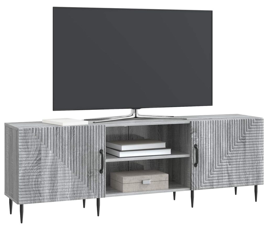 “2026 Modern“ Grau TV-Schränk Graues Sonoma 150 x 31 x 50 cm Holzwerkstoff - Designermöbel 77256 - TV-Schränke