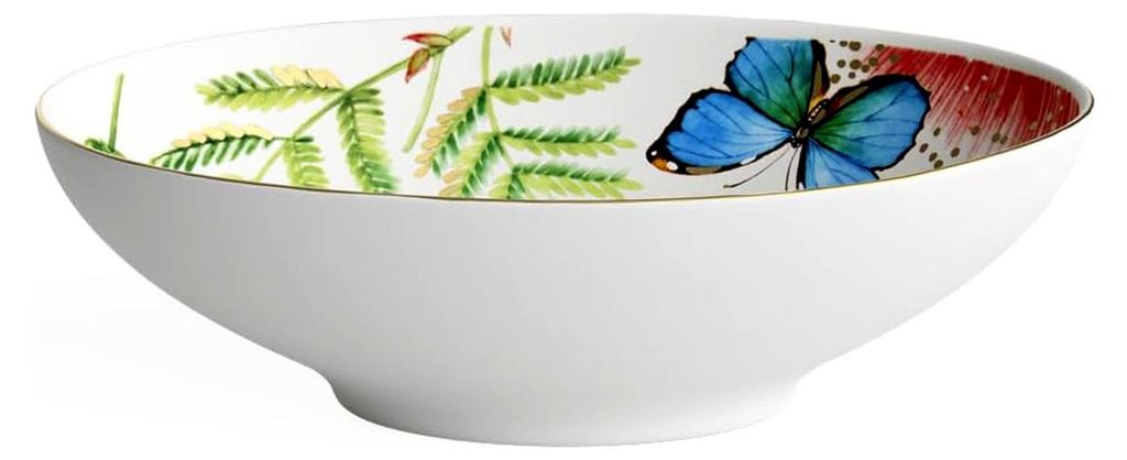 Ovale Beilagen- / Dessertschale Amazonia aus Premium Bone Porzellan, 19 x 12 cm