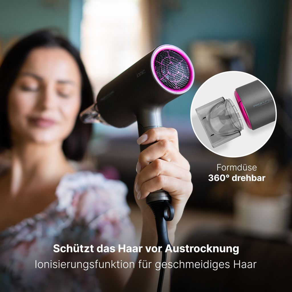 ProfiCare® Haartrockner mit 1600 Watt | Kompakter Föhn | Produktbild 3