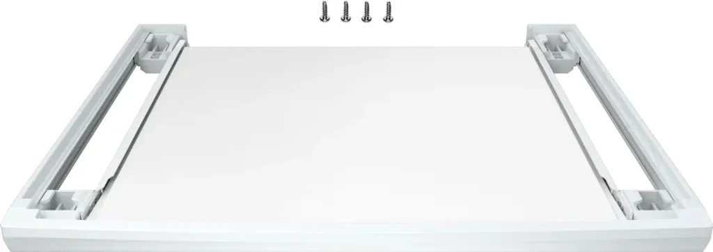Kit de superposition Bosch blanc avec tablette de travail pour linge