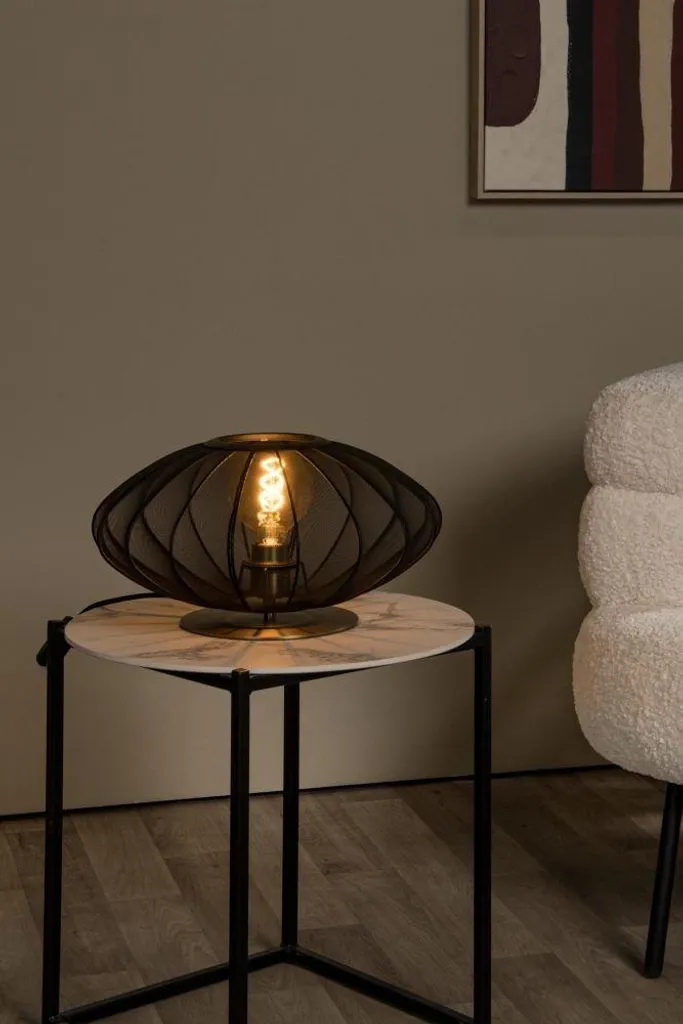 Lampe de table E27 Corina laiton pour éclairage sans éblouissement - 5