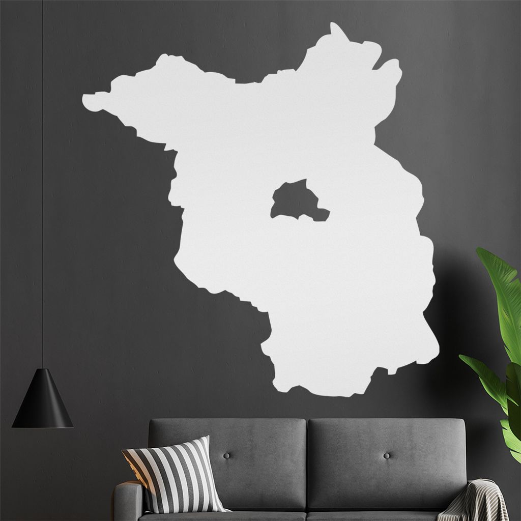 KIWISTAR Bundesland Brandenburg - Potsdam Spreewald Wandtattoo in 6 Größen - Wandaufkleber Wall Sticker - Dekoration, Küche, Wohnzimmer, Schlafz...