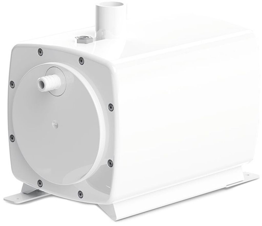 SFA Abwasser-Hebeanlage SaniFloor+3 mit Ablauf für extraflache Duschtassen Gesamthöhe 57 mm